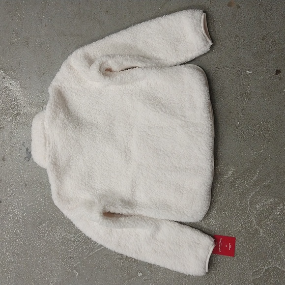 NEW! Women's Wondershop Faux Shearling Matching Family Half Zip Pullover, White - Picture 9 of 14